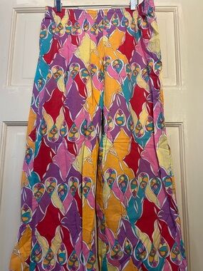Target Multicolor Floral-Pattern Wide Leg Pajama Pants